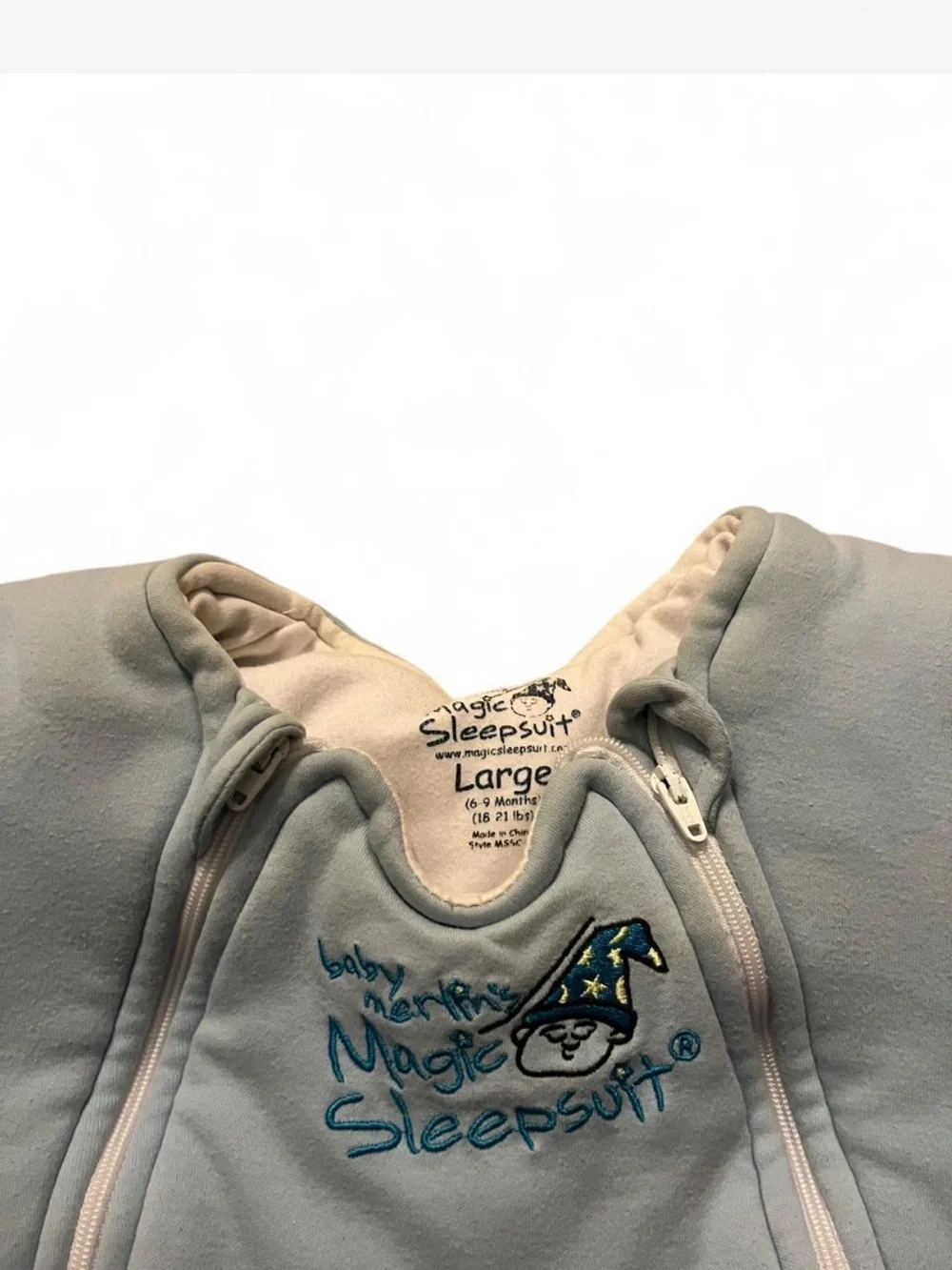 Baby Blue Baby Merlin’s Magic Sleepsuit Large 6-9 Months